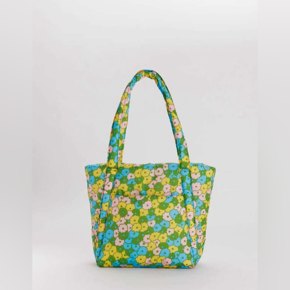 BAGGU puffy mini floral tote